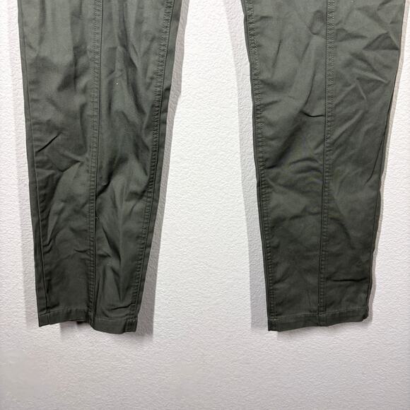 Club Monaco Womens 31 Utility Pants Olive Green Cotton Blend Straight Leg - Picture 4 of 8